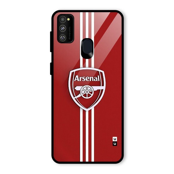 Arsenal Club Glass Back Case for Galaxy M21