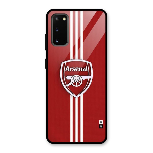 Arsenal Club Glass Back Case for Galaxy S20