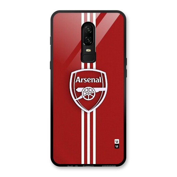 Arsenal Club Glass Back Case for OnePlus 6