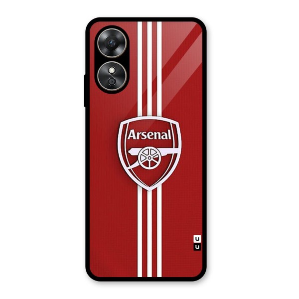 Arsenal Club Glass Back Case for Oppo A17