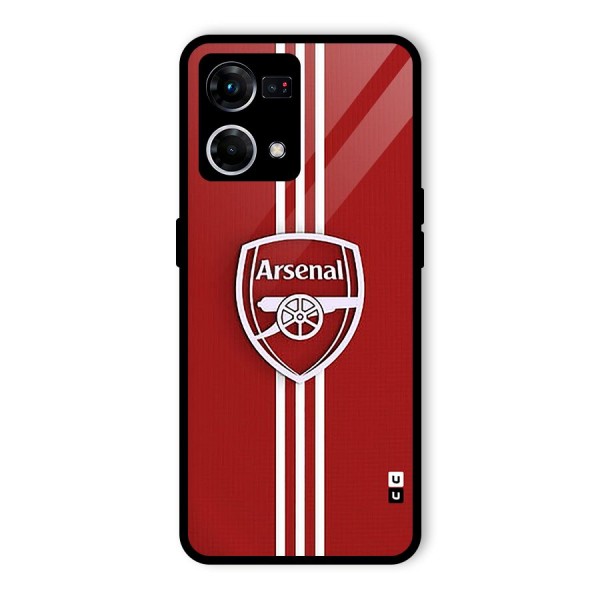Arsenal Club Glass Back Case for Oppo F21 Pro 4G
