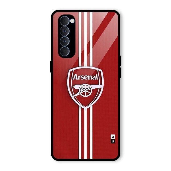 Arsenal Club Glass Back Case for Oppo Reno4 Pro