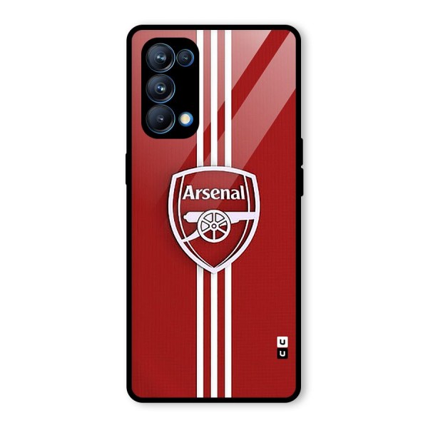 Arsenal Club Glass Back Case for Oppo Reno5 Pro 5G