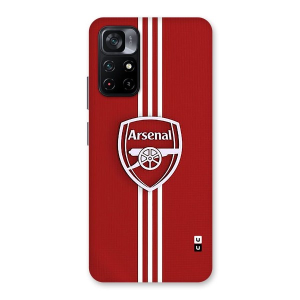 Arsenal Club Glass Back Case for Poco M4 Pro 5G