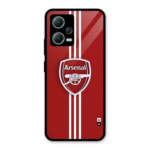 Arsenal Club Glass Back Case for Poco X5