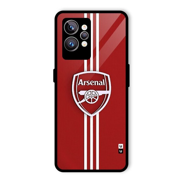 Arsenal Club Glass Back Case for Realme GT2 Pro