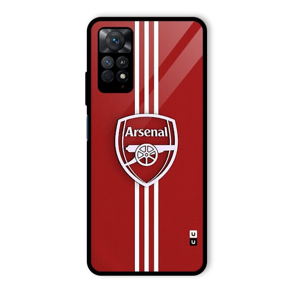 Arsenal Club Glass Back Case for Redmi Note 11 Pro