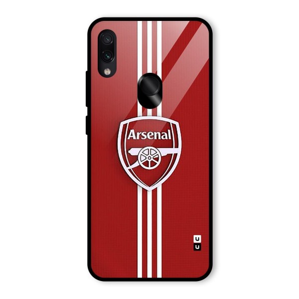 Arsenal Club Glass Back Case for Redmi Note 7S