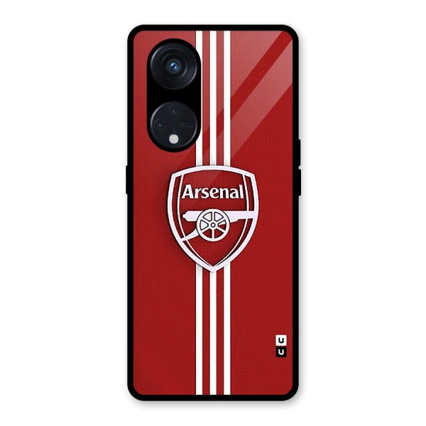 Arsenal Club Glass Back Case for Reno8 T 5G