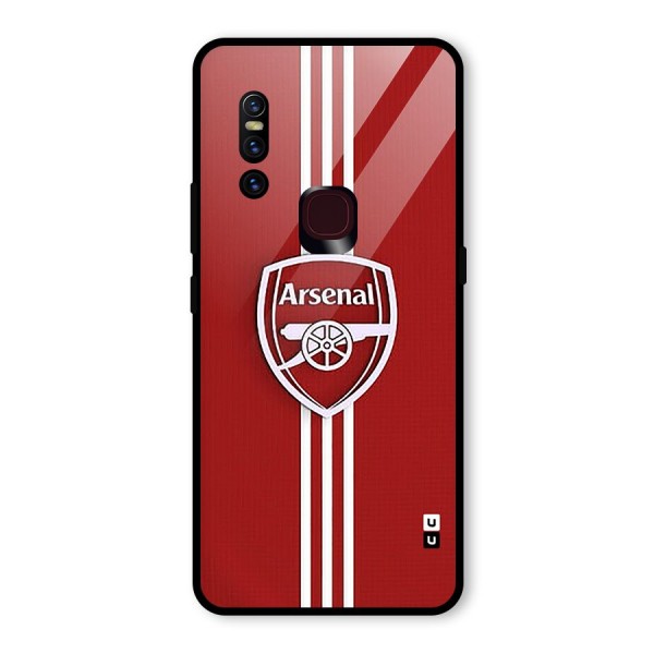 Arsenal Club Glass Back Case for Vivo V15