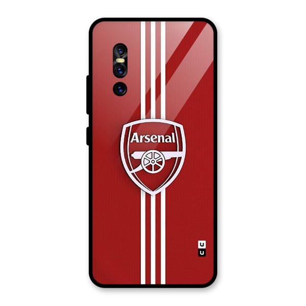 Arsenal Club Glass Back Case for Vivo V15 Pro