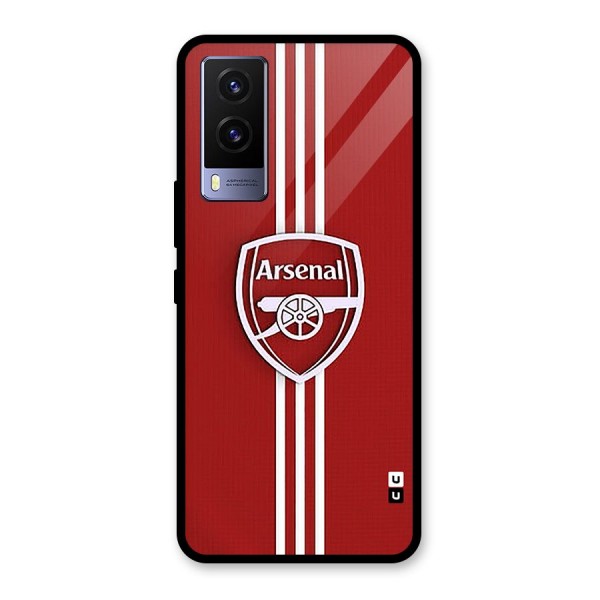 Arsenal Club Glass Back Case for Vivo V21e 5G