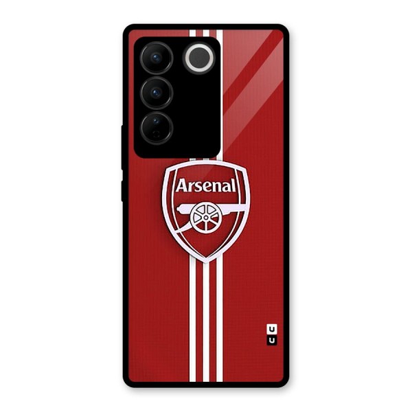 Arsenal Club Glass Back Case for Vivo V27