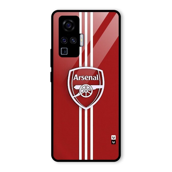 Arsenal Club Glass Back Case for Vivo X50 Pro