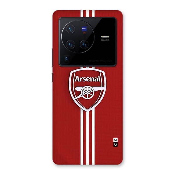 Arsenal Club Glass Back Case for Vivo X80 Pro