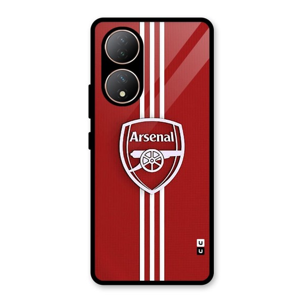 Arsenal Club Glass Back Case for Vivo Y100A