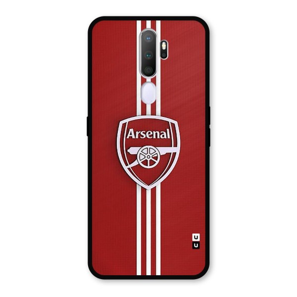 Arsenal Club Metal Back Case for Oppo A5 (2020)