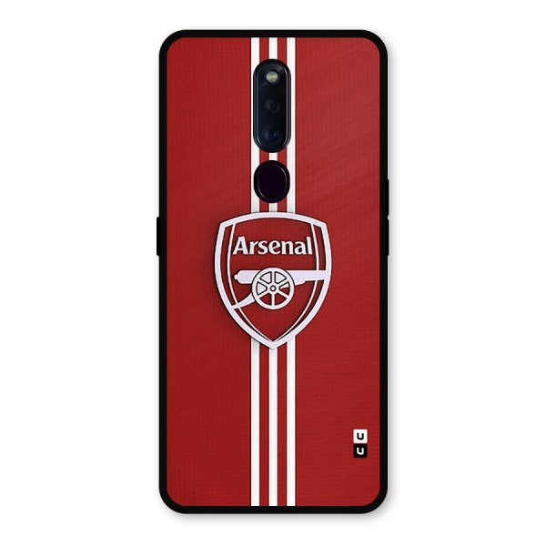 Arsenal Club Metal Back Case for Oppo F11 Pro