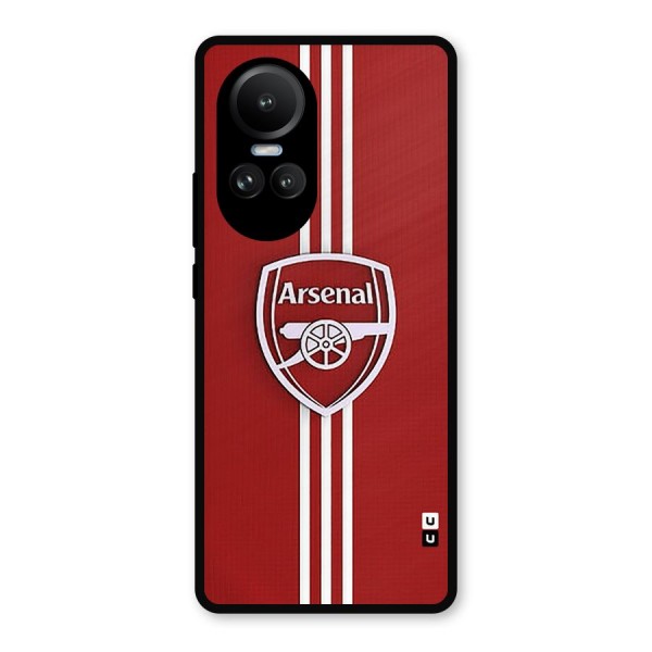 Arsenal Club Metal Back Case for Oppo Reno10 Pro