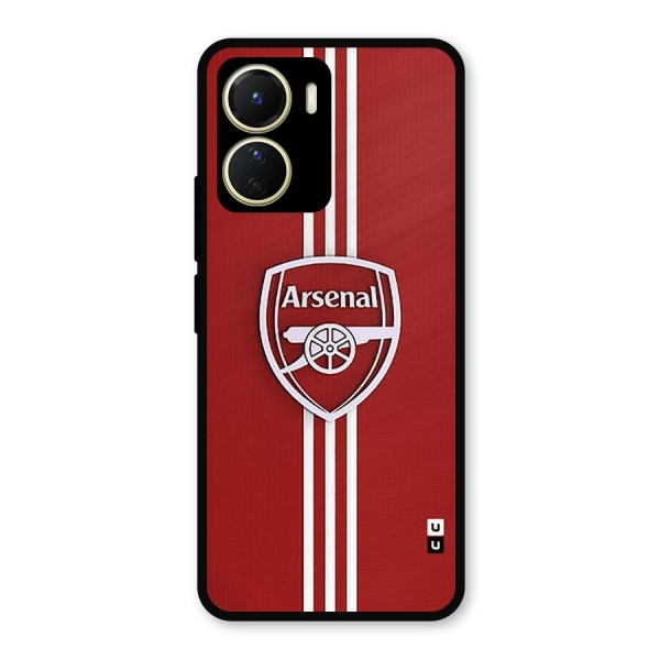 Arsenal Club Metal Back Case for Vivo T2x