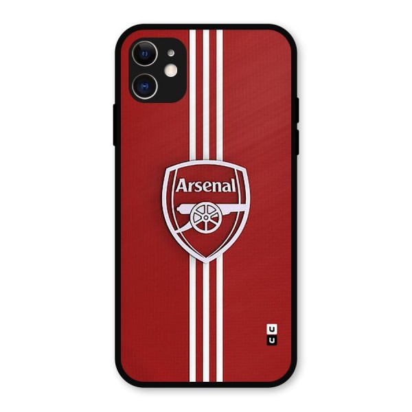 Arsenal Club Metal Back Case for iPhone 11