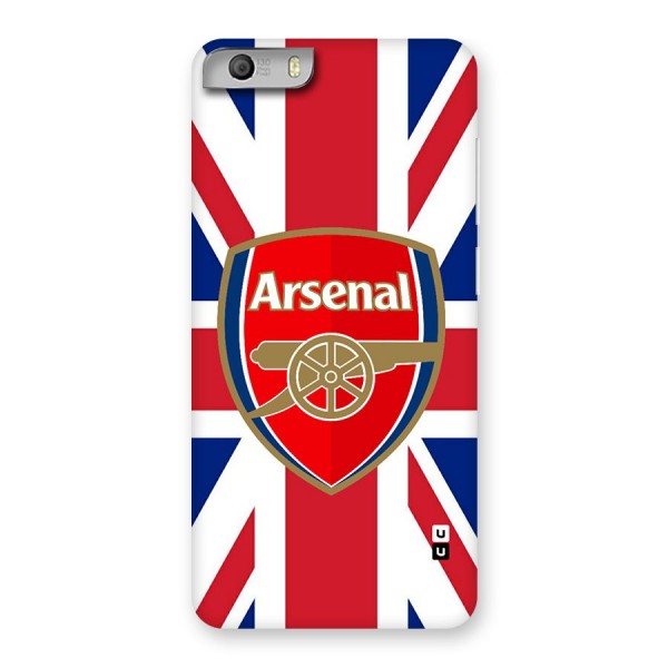 Arsenal Flag Back Case for Canvas Knight 2