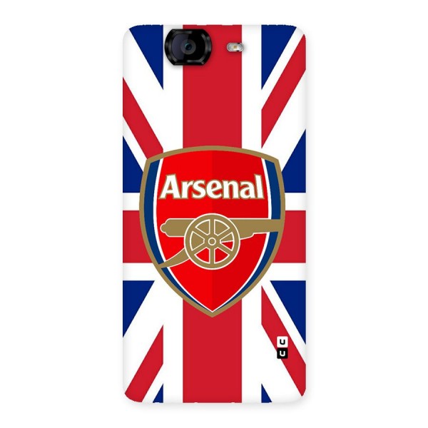 Arsenal Flag Back Case for Canvas Knight A350