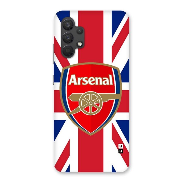Arsenal Flag Glass Back Case for Galaxy A32