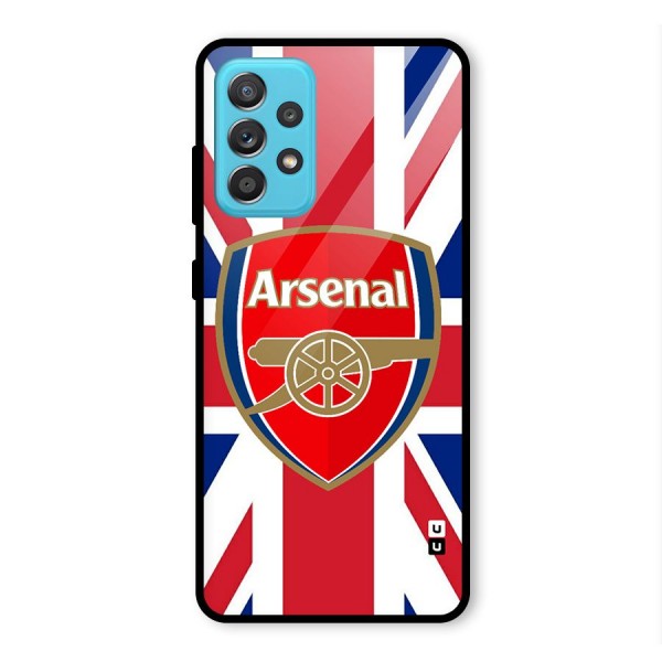 Arsenal Flag Glass Back Case for Galaxy A52s 5G