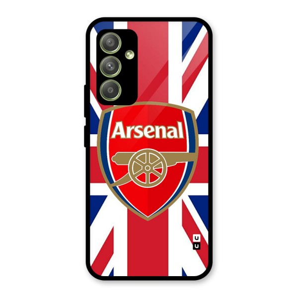 Arsenal Flag Glass Back Case for Galaxy A54