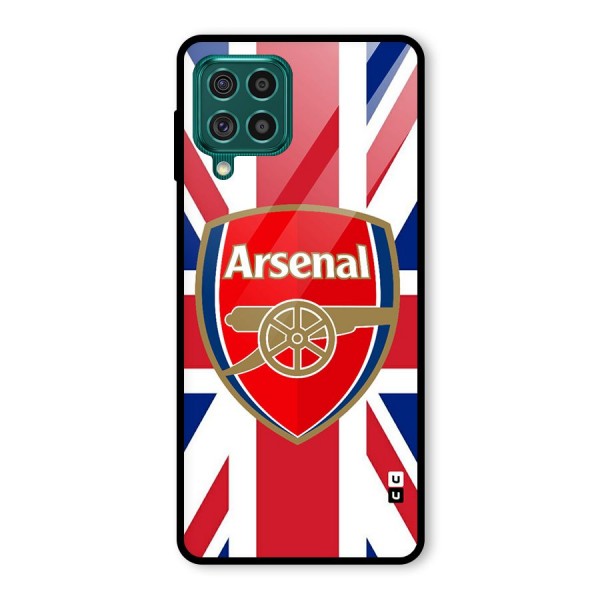 Arsenal Flag Glass Back Case for Galaxy F62