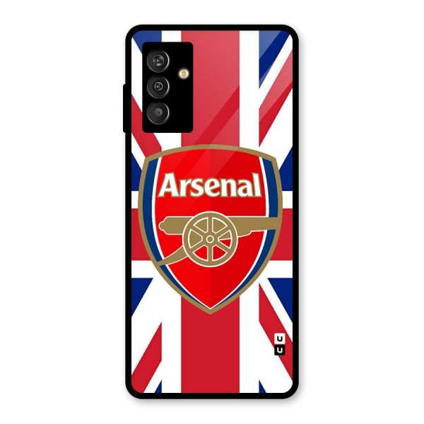 Arsenal Flag Glass Back Case for Galaxy M13