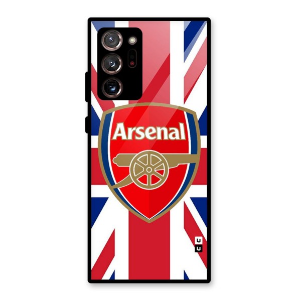 Arsenal Flag Glass Back Case for Galaxy Note 20 Ultra