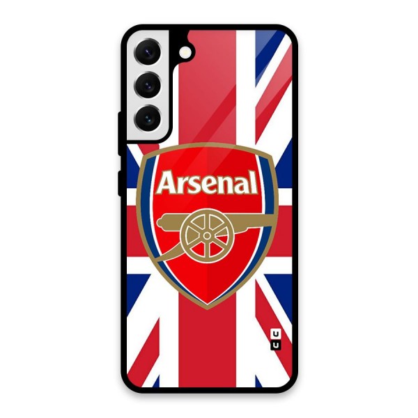 Arsenal Flag Glass Back Case for Galaxy S22 Plus 5G