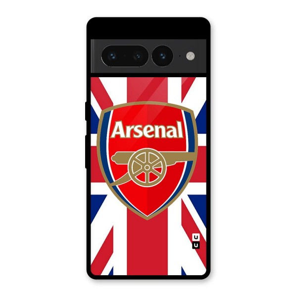 Arsenal Flag Glass Back Case for Google Pixel 7 Pro