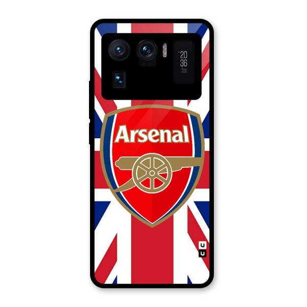 Arsenal Flag Glass Back Case for Mi 11 Ultra