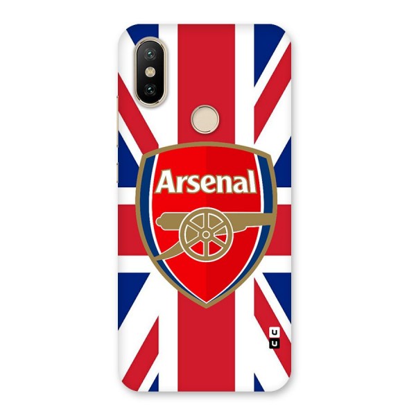 Arsenal Flag Back Case for Mi A2