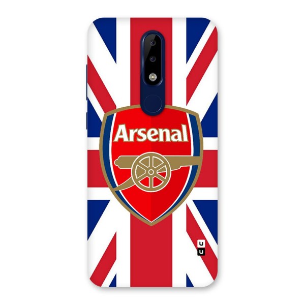 Arsenal Flag Back Case for Nokia 5.1 Plus