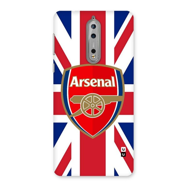 Arsenal Flag Back Case for Nokia 8