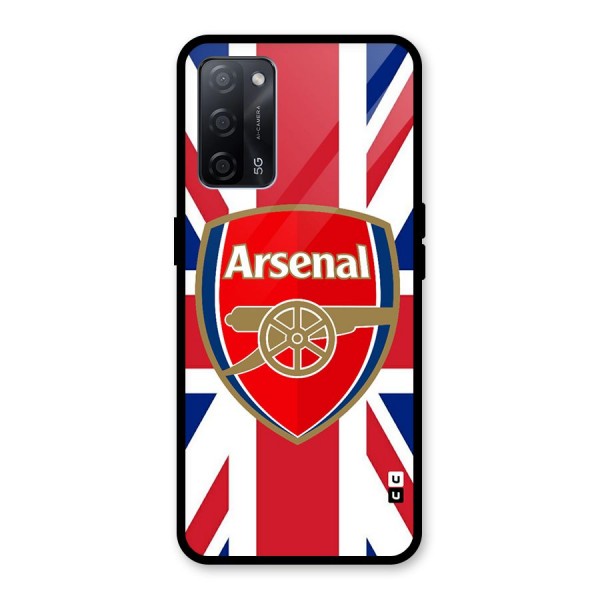 Arsenal Flag Glass Back Case for Oppo A53s 5G