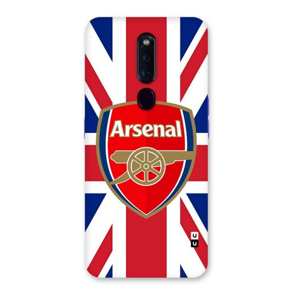 Arsenal Flag Glass Back Case for Oppo F11 Pro