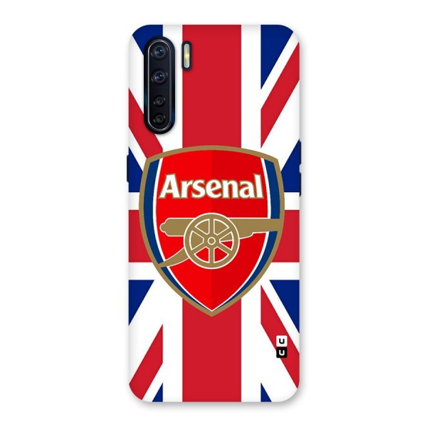 Arsenal Flag Glass Back Case for Oppo F15