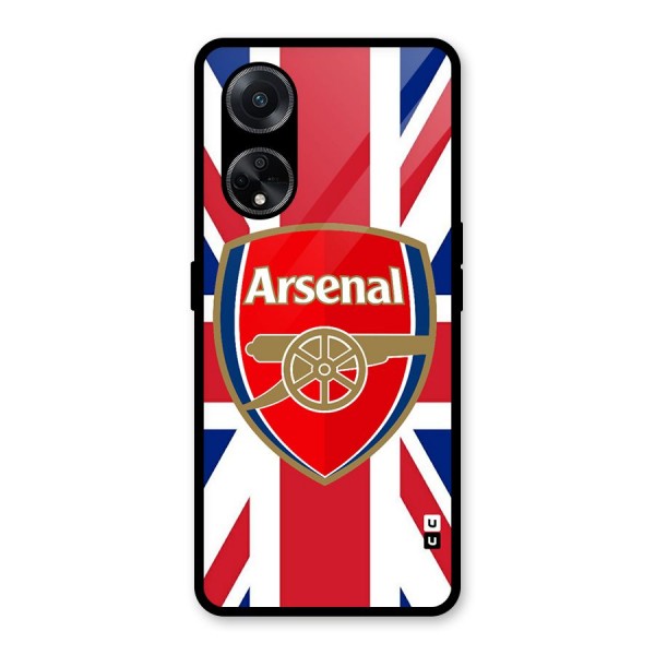 Arsenal Flag Glass Back Case for Oppo F23