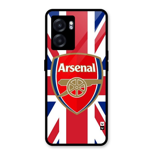 Arsenal Flag Glass Back Case for Oppo K10 (5G)