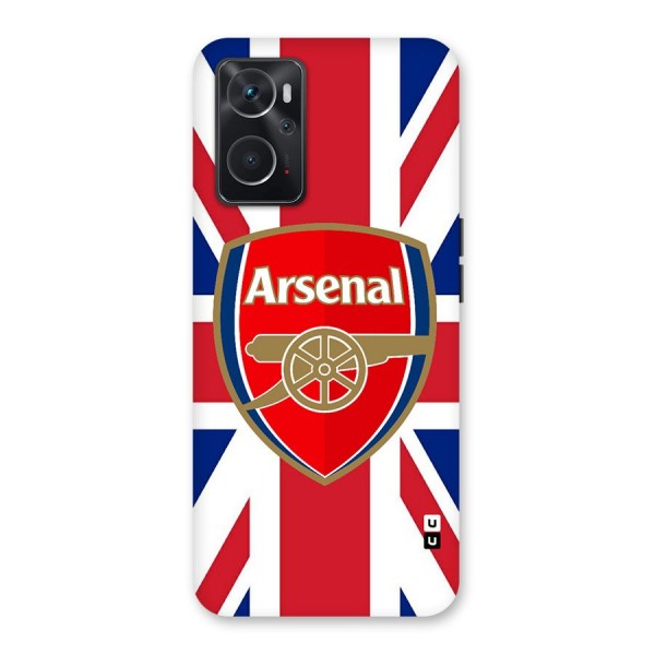 Arsenal Flag Glass Back Case for Oppo K10 4G