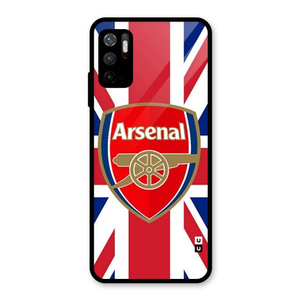 Arsenal Flag Glass Back Case for Poco M3 Pro 5G