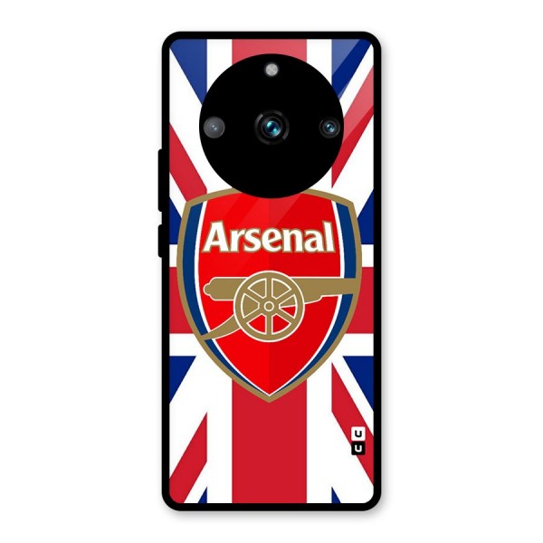 Arsenal Flag Glass Back Case for Realme 11 Pro