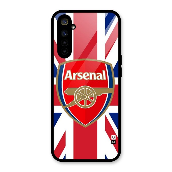 Arsenal Flag Glass Back Case for Realme 6