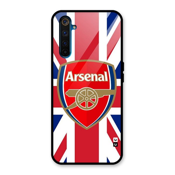 Arsenal Flag Glass Back Case for Realme 6 Pro