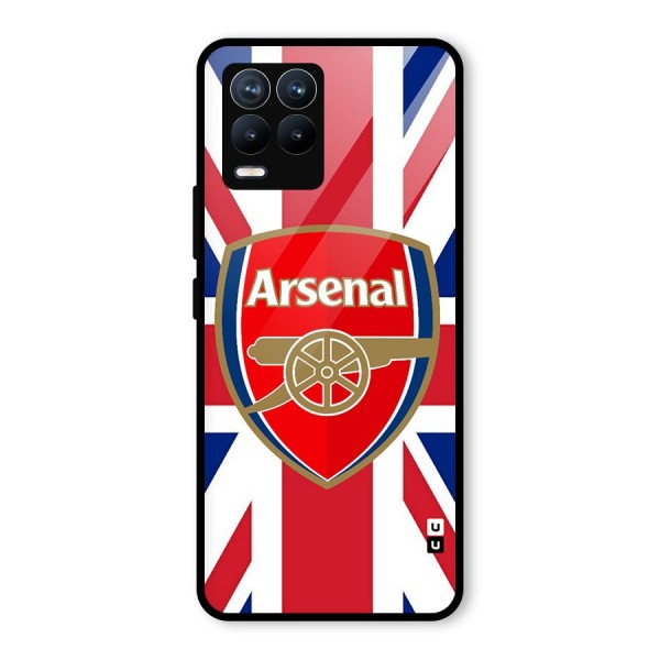 Arsenal Flag Glass Back Case for Realme 8